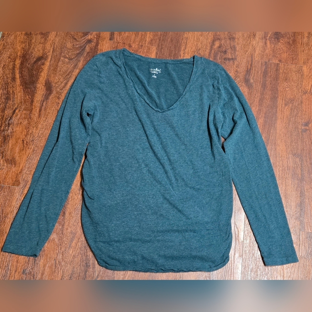 Liz Lange Maternity Long Sleeve Shirt Womens Size Large